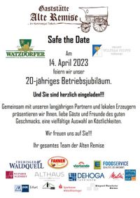 20 Jahre Safe the date